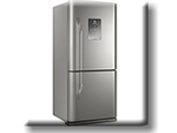 Refrigerador Frost Free Inox Bottom Freezer 598L Electrolux